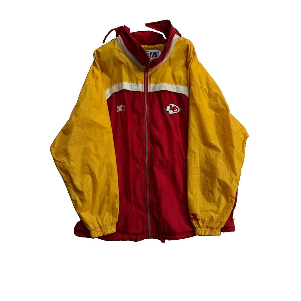 Vintage 90s Starter Kansas City Chiefs NFL Pro Line Jacket 4XL Colorblock